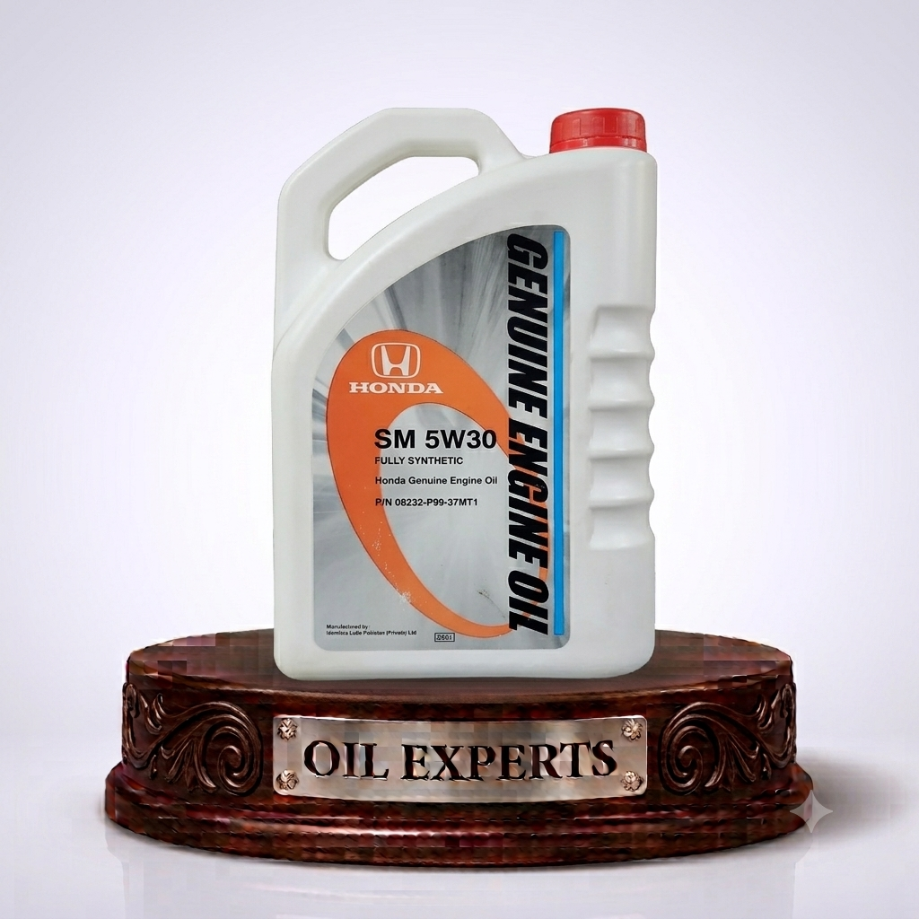 Honda Genuine Engine Oil SM 5W-30 Fully Synthetic Motor Oil (3.7 Liters) – Original OEM Lubricant