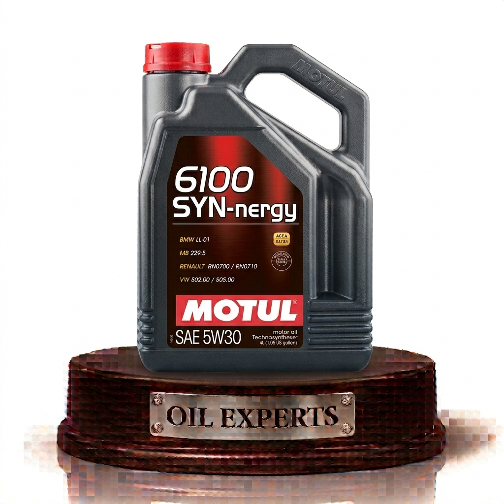 Motul 6100 SYN-nergy 5W-30 Technosynthese Engine Oil ACEA A3/B4 (4 Liters) – Premium Synthetic Blend Motor Oil