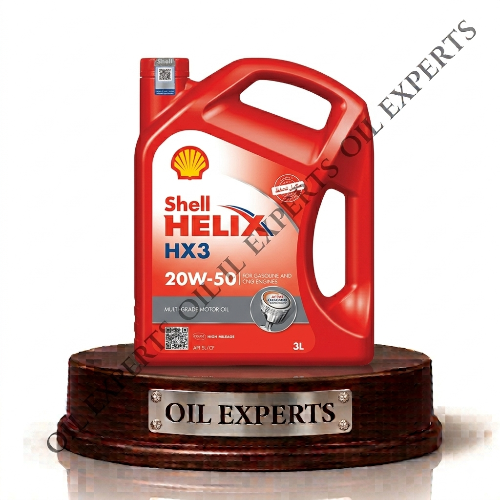 hell Helix HX3 20W-50 Multi-Grade Engine Oil API SL/CF (3 Liters) – High Mileage Motor Oil