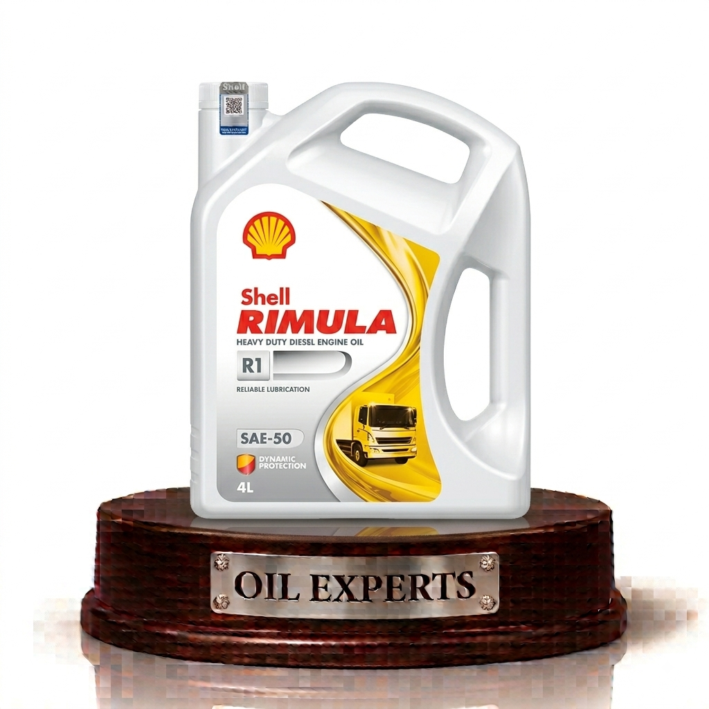 Shell Rimula R1 SAE 50 Heavy Duty Diesel Engine Oil (4 Liters) – Reliable Lubrication