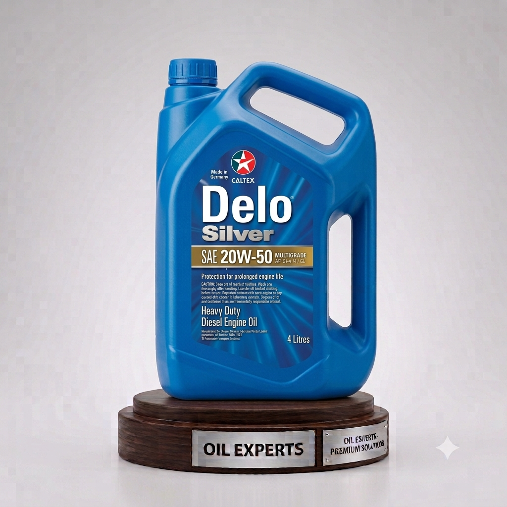 Caltex Delo Silver Multigrade SAE 20W-50 Heavy Duty Diesel Engine Oil (4 Litres) – Protection for Prolonged Engine Life