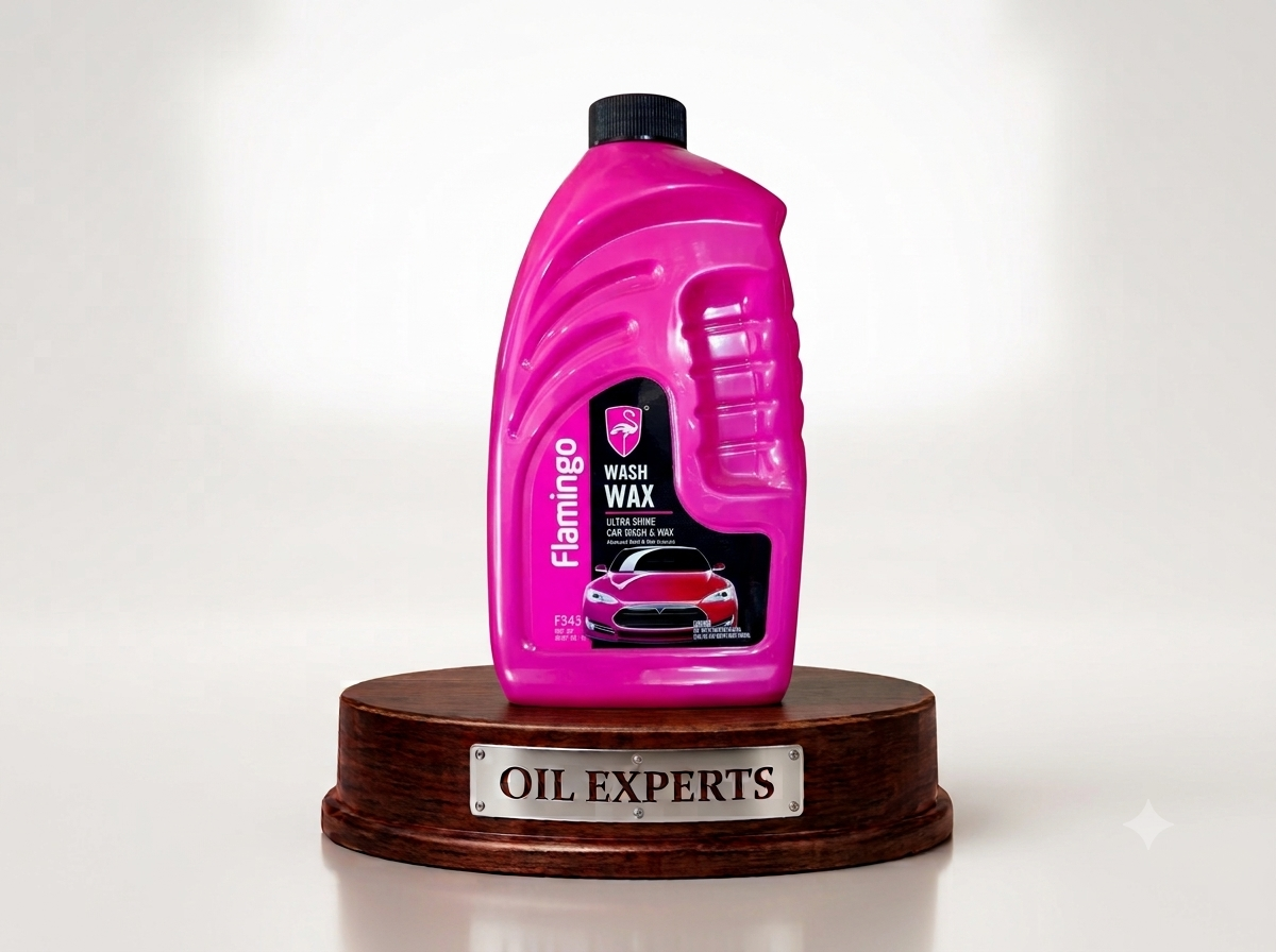 Flamingo Wash Wax Ultra Shine Car Wash & Wax Shampoo – Pink Edition (F345 - 2 Liters) – High-Foam Paint Cleaner & Carnauba Gloss Booster