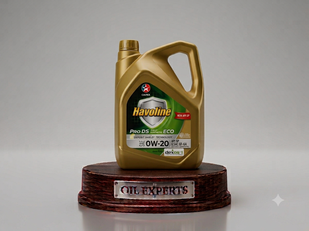 Caltex Havoline ProDS Fully Synthetic ECO SAE 0W-20 Engine Oil (API SP / ILSAC GF-6A / dexos1) 4 Liters – Deposit Shield Technology