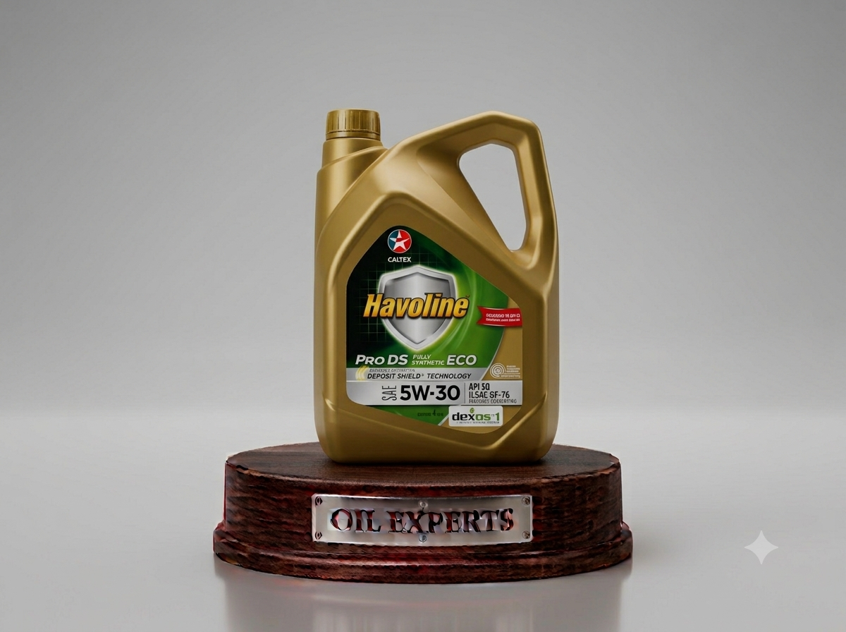 Caltex Havoline ProDS Fully Synthetic ECO SAE 5W-30 Engine Oil (API SP / ILSAC GF-6A / dexos1) 4 Liters – Deposit Shield Technology