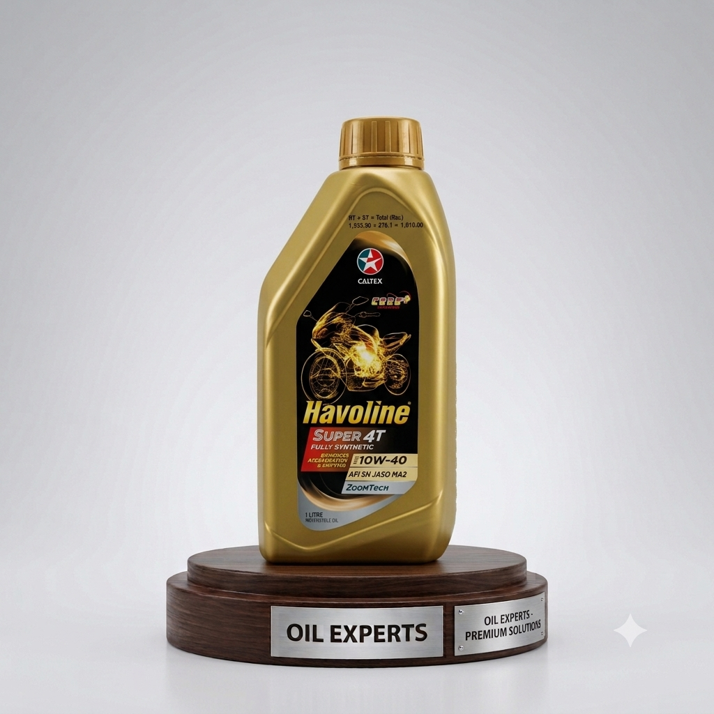 Caltex Havoline Super 4T Fully Synthetic SAE 10W-40 Motorcycle Engine Oil (API SN / JASO MA2) 1 Liter – ZoomTech Technology